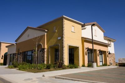 Commercial Building Stucco Work